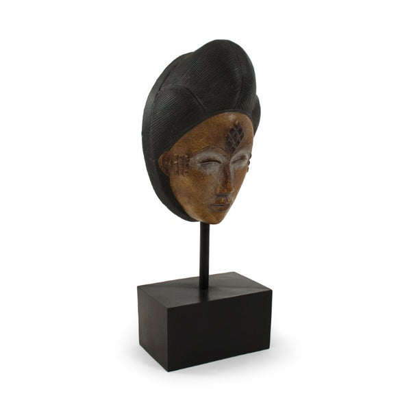 Zentique Resin Dramatic Japanese Theater Mask Wall Art – 20.5" Tall Sculpted Cosplay Decor, Painted Finish TMF4817306