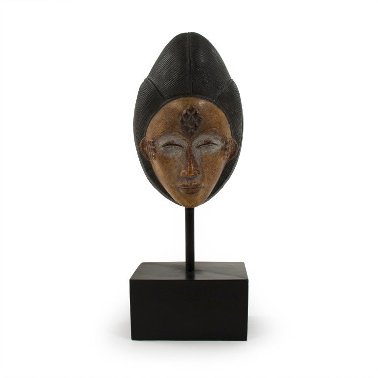 Zentique Resin Dramatic Japanese Theater Mask Wall Art – 20.5" Tall Sculpted Cosplay Decor, Painted Finish TMF4817306