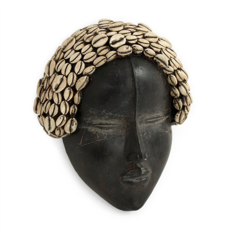 Zentique Resin Woman Mask — Modern Sculptural Wall Accent, Smooth Paint-Ready Finish, Lightweight 10.5x12" TMF4817309