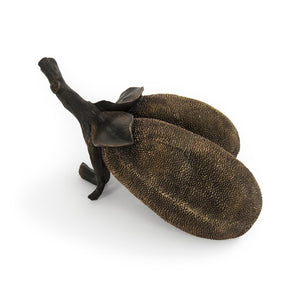 Zentique Resin Double Jackfruit Sculptural Accent with Realistic Texture, Durable Matte Finish for Decor (96) TMF4817826