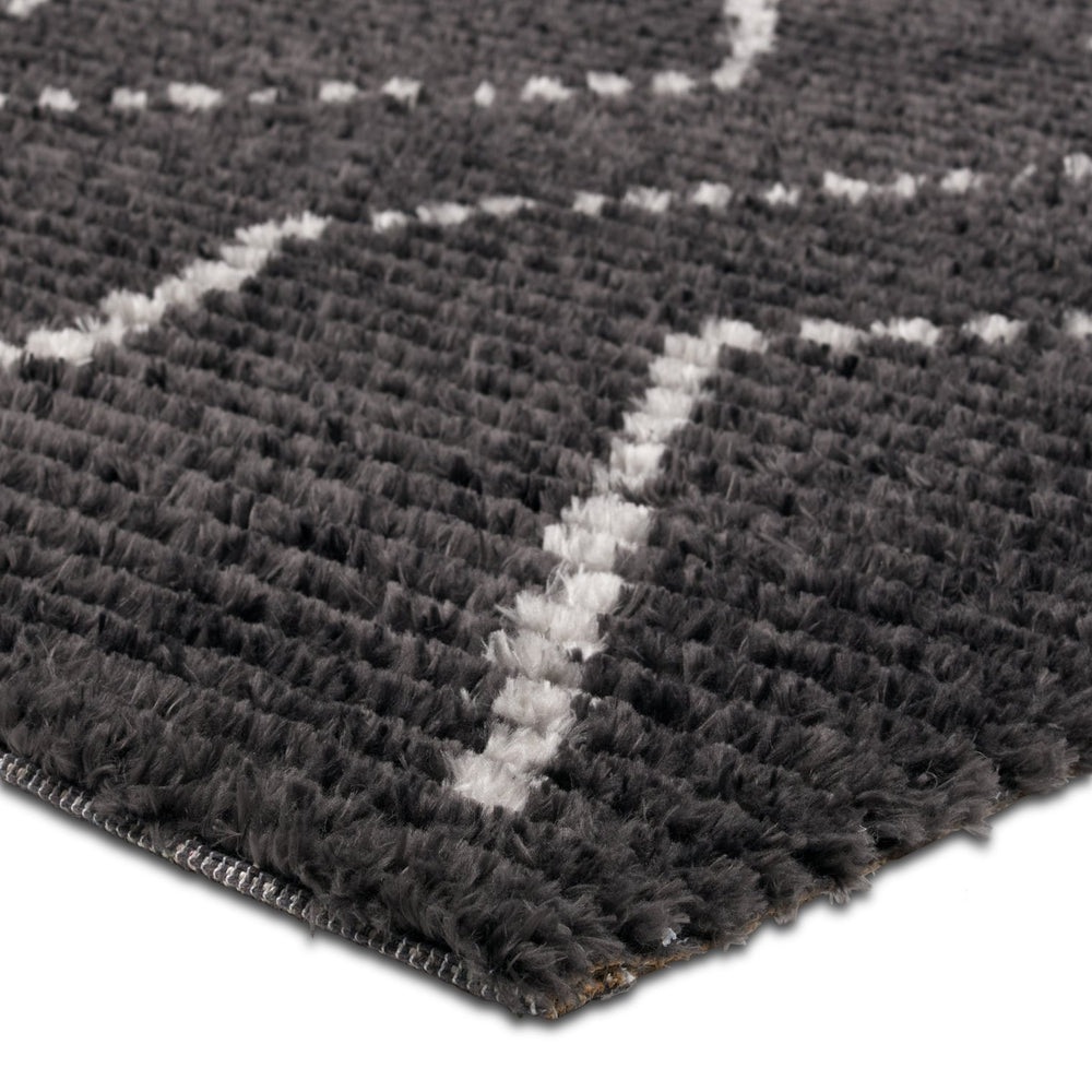 Jaipur Living Tamry Nerissa Tmr04 Powerloomed Machinemade 100% Polyester Moroccan / Bohemian Tribal Indoor Rug Black 100% Polyester, Jute & Cotton Rug161761