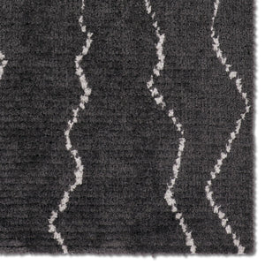 Jaipur Living Tamry Nerissa Tmr04 Powerloomed Machinemade 100% Polyester Moroccan / Bohemian Tribal Indoor Rug Black 100% Polyester, Jute & Cotton Rug161761