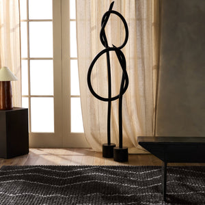 Jaipur Living Tamry Nerissa Tmr04 Powerloomed Machinemade 100% Polyester Moroccan / Bohemian Tribal Indoor Rug Black 100% Polyester, Jute & Cotton Rug161761