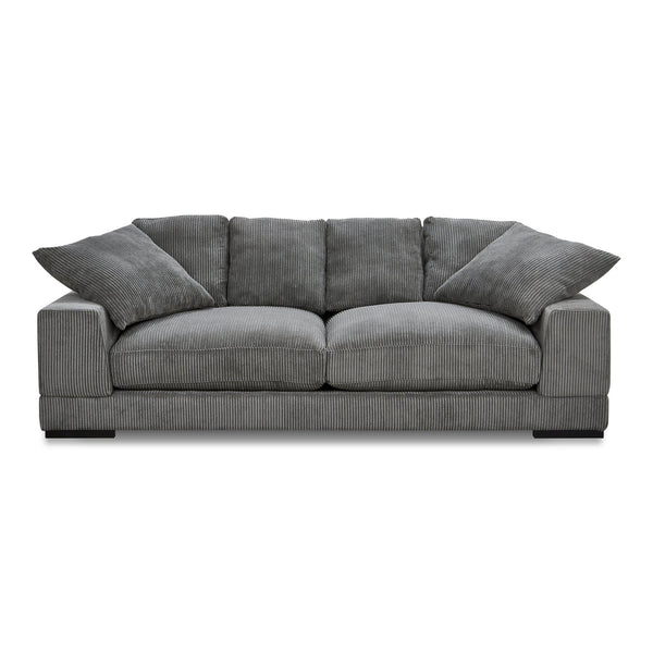 Moe's Home Plunge Sofa - Elegant Comfort With Plush Cushions And Durable Eucalyptus Frame For Cozy Spaces Grey Upholstery, 100% Polyester,Solid Eucalyptus Frame,Plywood
(Fixed Rubber Wood Feet) Tn-1021-25