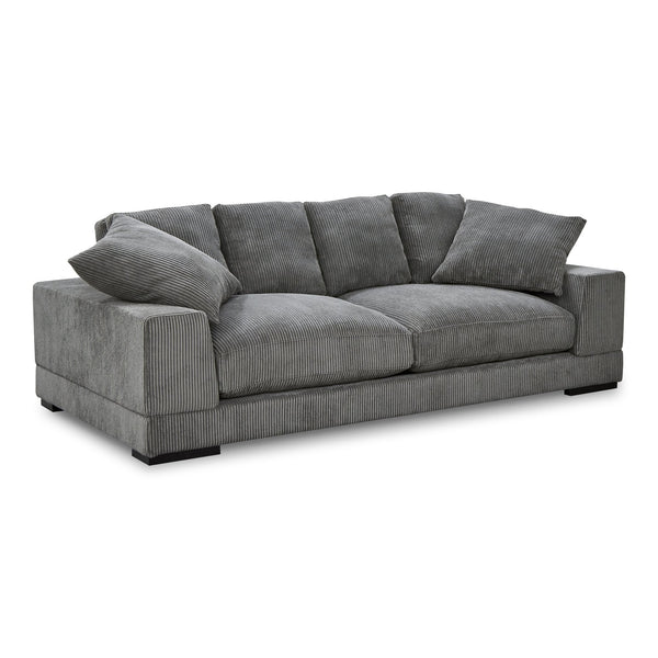 Moe's Home Plunge Sofa - Elegant Comfort With Plush Cushions And Durable Eucalyptus Frame For Cozy Spaces Grey Upholstery, 100% Polyester,Solid Eucalyptus Frame,Plywood
(Fixed Rubber Wood Feet) Tn-1021-25