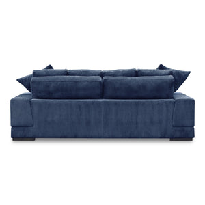 Moe's Home Plunge Sofa - Elegant Comfort With Plush Cushions And Durable Eucalyptus Frame For Cozy Spaces Blue Upholstery, 100% Polyester,Solid Eucalyptus Frame,Plywood
(Fixed Rubber Wood Feet) Tn-1021-46
