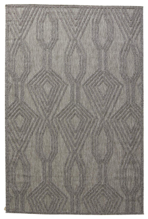 Jaipur Living Nikki Chu Jaipur Adana Polypropylene Trellis Runner Rug for Porch or Entryway Gray 9'3"X12' RUG150974