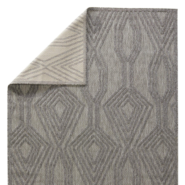 Jaipur Living Nikki Chu Jaipur Adana Polypropylene Trellis Runner Rug for Porch or Entryway Gray 9'3"X12' RUG150974