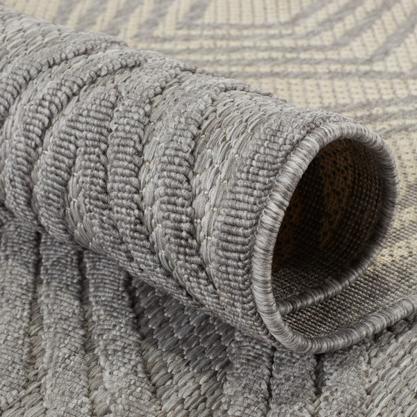 Jaipur Living Nikki Chu Jaipur Adana Polypropylene Trellis Runner Rug for Porch or Entryway Gray 9'3"X12' RUG150974