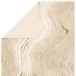 Jaipur Living Toprak Tesuque Top03 Powerloomed Machinemade 100% Polyester Lines Abstract Indoor Rug Tan 100% Polyester Rug162630