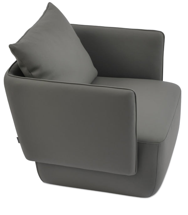 Soho Concept Toronto Lounge Chair - Luxurious Velvet Upholstered Comfort With 5-year Guarantee, Stylish Brown Design Grey  Soho-concept-dining-chair-13344