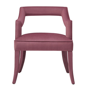 TOV Furniture Tiffany Velvet Chair - Luxurious Handmade Seating for Dining or Bar Areas with Elegant Modern Design Pink TOV-A211