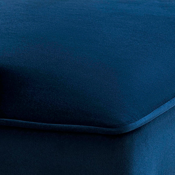 TOV Furniture Tiffany Velvet Chair - Luxurious Handmade Seating for Dining or Bar Areas with Elegant Modern Design Navy TOV-A212