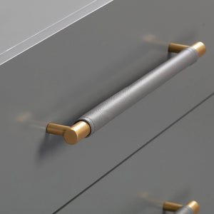 TOV Furniture Trident 62" 6-Drawer Dresser - Modern Minimalist Design with Brass Accents & Soft-Close Storage Drawers Grey TOV-B44094