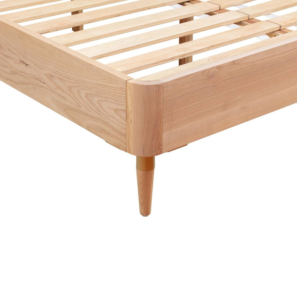 TOV Furniture Carmen Natural Ash and Cane Bed – Elegant, Minimalist Design with Durable Support and Unique Texture King TOV-B44159