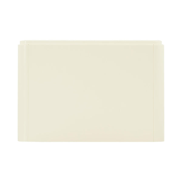 TOV Furniture Sagura 28" Elegant 2-Drawer Nightstand with Soft-Close Drawers for Streamlined Bedroom Style Cream TOV-B54228