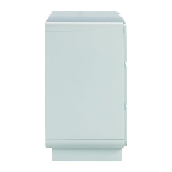 TOV Furniture Sagura 56" Modern 6-Drawer Dresser with Soft-Close Drawers and Elegant Minimalist Design Blue TOV-B54231