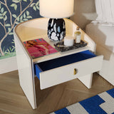 Collins Cream Lacquer Nightstand TOV-B54249 TOV Furniture