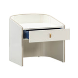 Collins Cream Lacquer Nightstand TOV-B54249 TOV Furniture