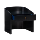 Collins Black Lacquer Nightstand TOV-B54250 TOV Furniture