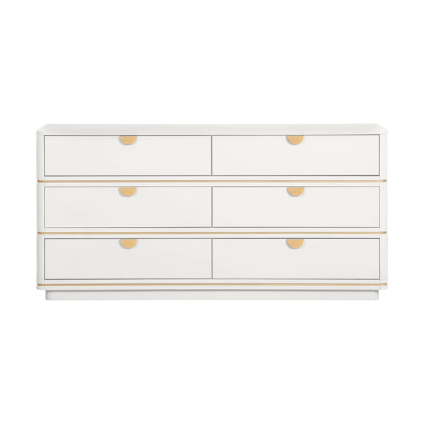 Julieta Cream 6 Drawer Dresser TOV-B54252 TOV Furniture