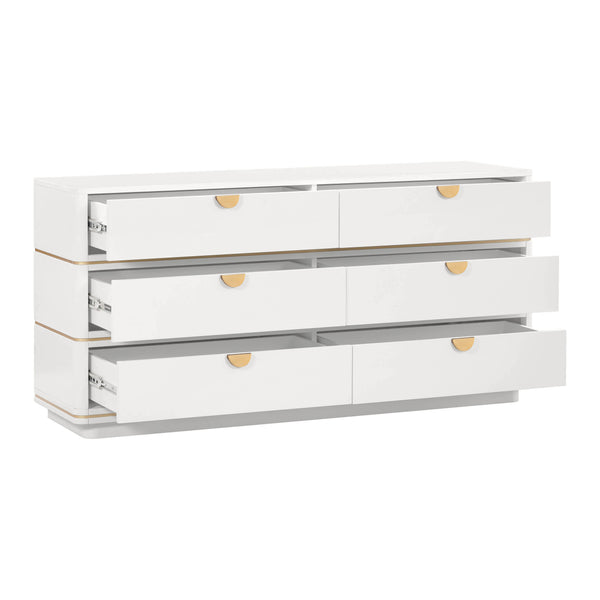 Julieta Cream 6 Drawer Dresser TOV-B54252 TOV Furniture