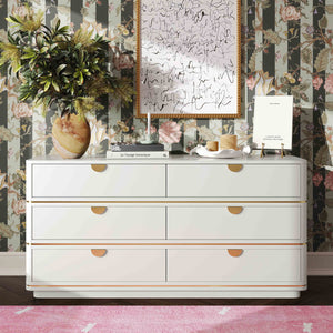 Julieta Cream 6 Drawer Dresser TOV-B54252 TOV Furniture