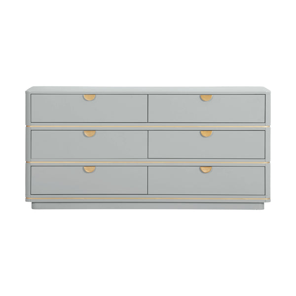 Julieta Grey 6 Drawer Dresser TOV-B54254 TOV Furniture