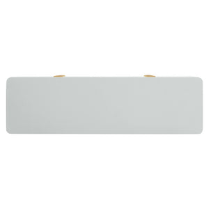 TOV Furniture Julieta 62" Acacia Wood Dresser with 6 Soft-Close Drawers – Timeless Art Deco Elegance for Your Bedroom Grey TOV-B54254