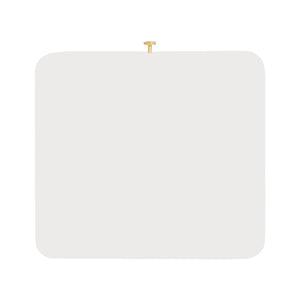 TOV Furniture Julieta 19" Art Deco Acacia Wood Nightstand with Soft-Close Drawer and Elegant Brass Accents Cream TOV-B54257