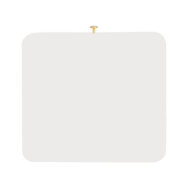 TOV Furniture Julieta 19" Art Deco Acacia Wood Nightstand with Soft-Close Drawer and Elegant Brass Accents Cream TOV-B54257