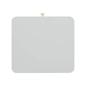 TOV Furniture Julieta 19" Art Deco Acacia Wood Nightstand with Soft-Close Drawer and Elegant Brass Accents Grey TOV-B54259