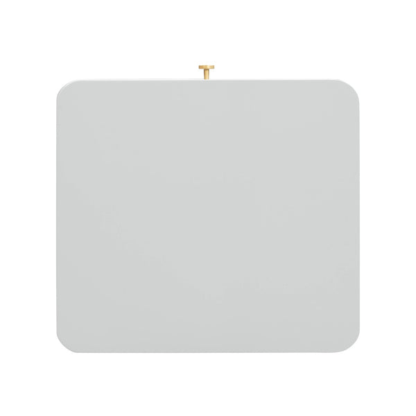 TOV Furniture Julieta 19" Art Deco Acacia Wood Nightstand with Soft-Close Drawer and Elegant Brass Accents Grey TOV-B54259