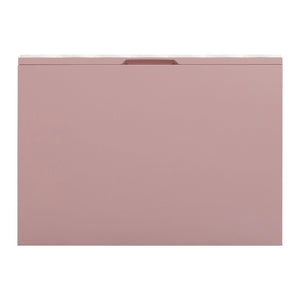 TOV Furniture Tori 23" Motif 2-Drawer Nightstand - Stylish Sculptural Design with Soft-Close Drawers for Bedrooms Mauve TOV-B54320