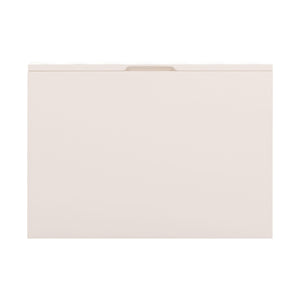 TOV Furniture Tori 23" Motif 2-Drawer Nightstand - Stylish Sculptural Design with Soft-Close Drawers for Bedrooms Taupe TOV-B54321