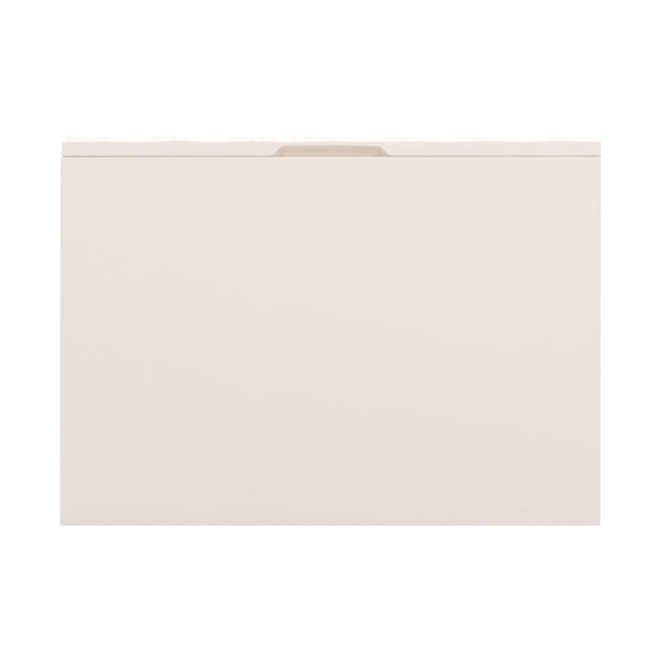 TOV Furniture Tori 23" Motif 2-Drawer Nightstand - Stylish Sculptural Design with Soft-Close Drawers for Bedrooms Taupe TOV-B54321