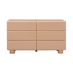 TOV Furniture Tammy 56" Chic 6-Drawer Dresser with Push-to-Open Drawers and Elegant Curved Design for Modern Spaces Taupe TOV-B54339