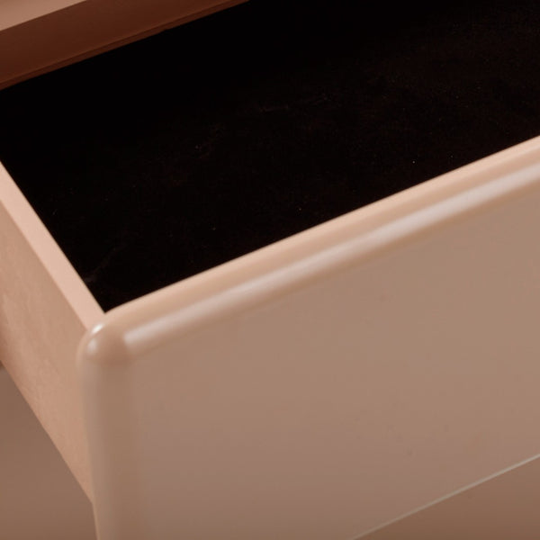 TOV Furniture Tammy 56" Chic 6-Drawer Dresser with Push-to-Open Drawers and Elegant Curved Design for Modern Spaces Taupe TOV-B54339