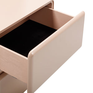 TOV Furniture Tammy 22" 2-Drawer Nightstand – Chic Modern Design with Push-to-Open Drawers for Stylish Storage Taupe TOV-B54340