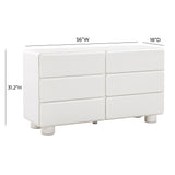 Tammy White 6-Drawer Dresser TOV-B54341 TOV Furniture