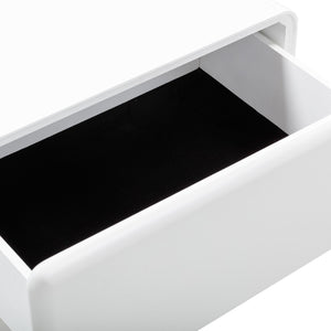 TOV Furniture Tammy 22" 2-Drawer Nightstand – Chic Modern Design with Push-to-Open Drawers for Stylish Storage White TOV-B54342