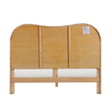 Grappa Natural Wood & Rattan Queen Bed TOV-B54346 TOV Furniture