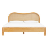 Grappa Natural Wood & Rattan King Bed TOV-B54347 TOV Furniture