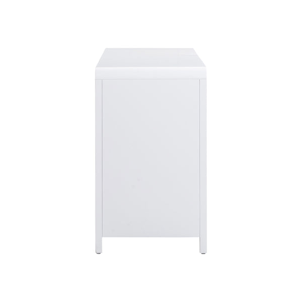 Patty White Rattan 6 Drawer Dresser TOV-B54354 TOV Furniture