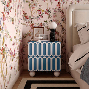 TOV Furniture Tori 23" 2-Drawer Nightstand - Stylish Motif with Soft-Close Drawers & Solid Wood Legs for Storage TOV-B54374