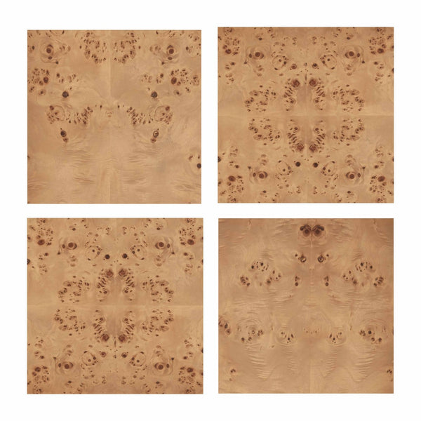 TOV Furniture Brandyss 26" Elegant Two-Drawer Nightstand with Honey Burl Finish & Soft-Closing Drawers for Storage TOV-B54387