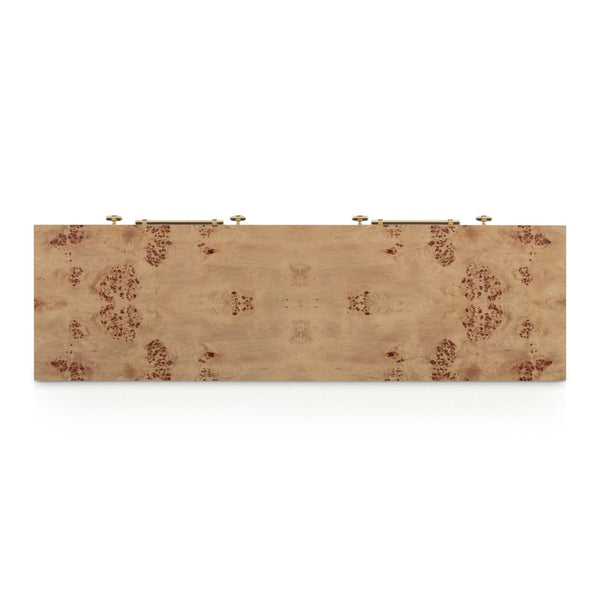 TOV Furniture Brandyss 62" Contemporary Burl 7-Drawer Dresser for Stylish Storage & Elegant Bedroom Decor Honey TOV-B54395