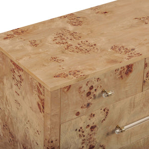 TOV Furniture Brandyss 62" Contemporary Burl 7-Drawer Dresser for Stylish Storage & Elegant Bedroom Decor Honey TOV-B54395