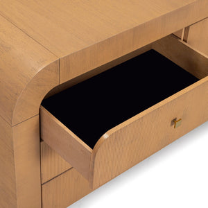 TOV Furniture Hump 62" Arched 6-Drawer Dresser with Soft-Close Drawers and Handmade Acacia-Inspired Design Natural TOV-B54398