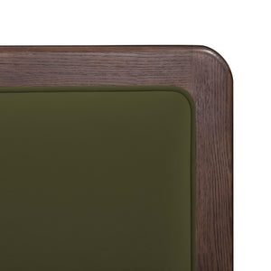 Tov Furniture Hella Velvet King Bed - Elegant Mid-century Modern Design With Solid Wood Frame For Stylish Homes Forest Green Velvet,Veneer,Wood Tov-b54448